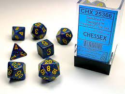 Chessex 7-Die set Twilight | Rock City Comics