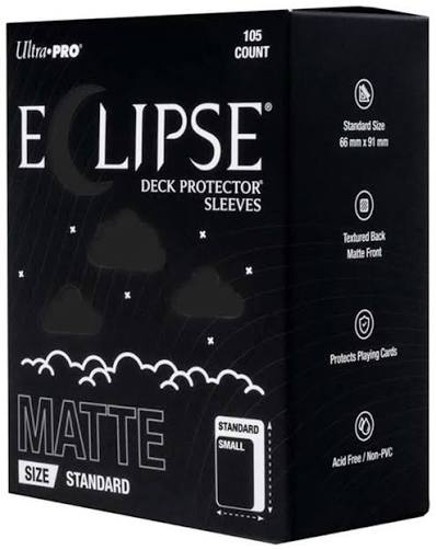 UP Eclipse Jet Black 105 Sleeves Matte | Rock City Comics