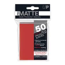 UP Pro Matte Red 50 Count Sleeves | Rock City Comics