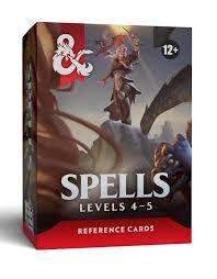 D&D Reference Cards: Spells Level 4-5 | Rock City Comics