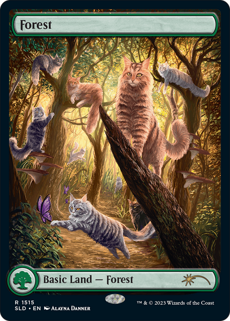 Forest (1515) [Secret Lair Commander Deck: Raining Cats and Dogs] | Rock City Comics