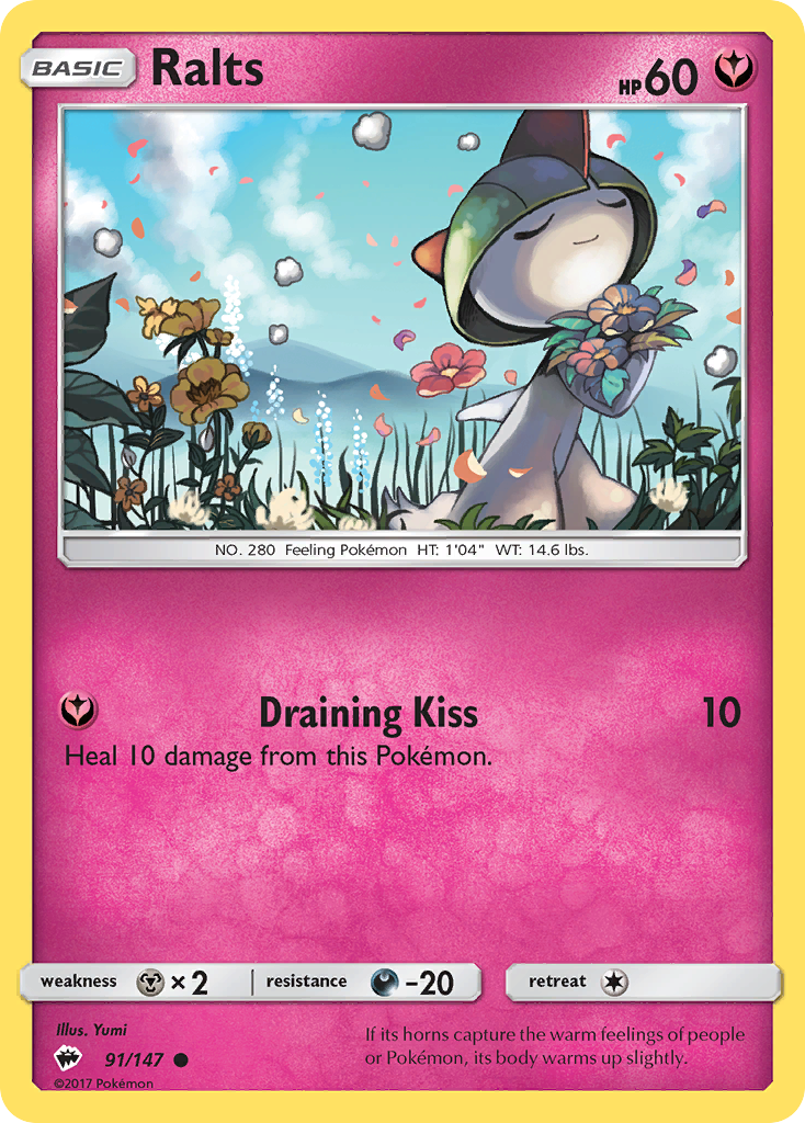 Ralts (91/147) [Sun & Moon: Burning Shadows] | Rock City Comics