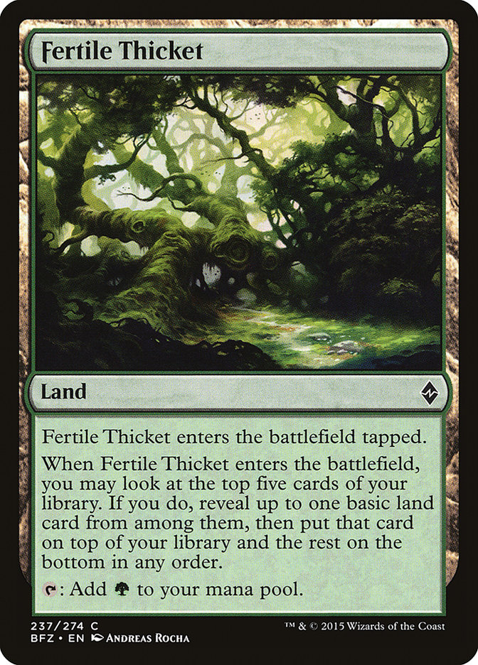 Fertile Thicket [Battle for Zendikar] | Rock City Comics