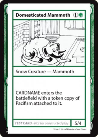 Domesticated Mammoth (2021 Edition) [Mystery Booster Playtest Cards] | Rock City Comics