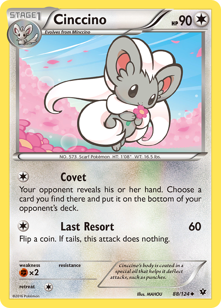 Cinccino (88/124) [XY: Fates Collide] | Rock City Comics