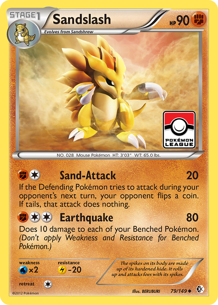 Sandslash (79/149) [Black & White: Boundaries Crossed] | Rock City Comics