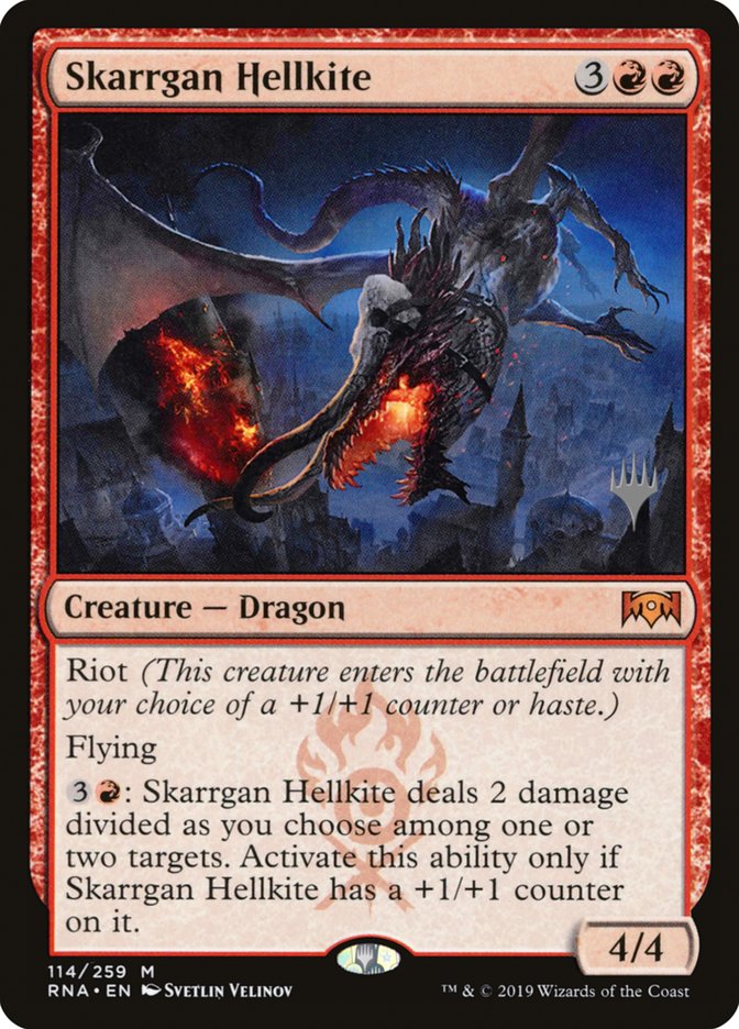 Skarrgan Hellkite (Promo Pack) [Ravnica Allegiance Promos] | Rock City Comics