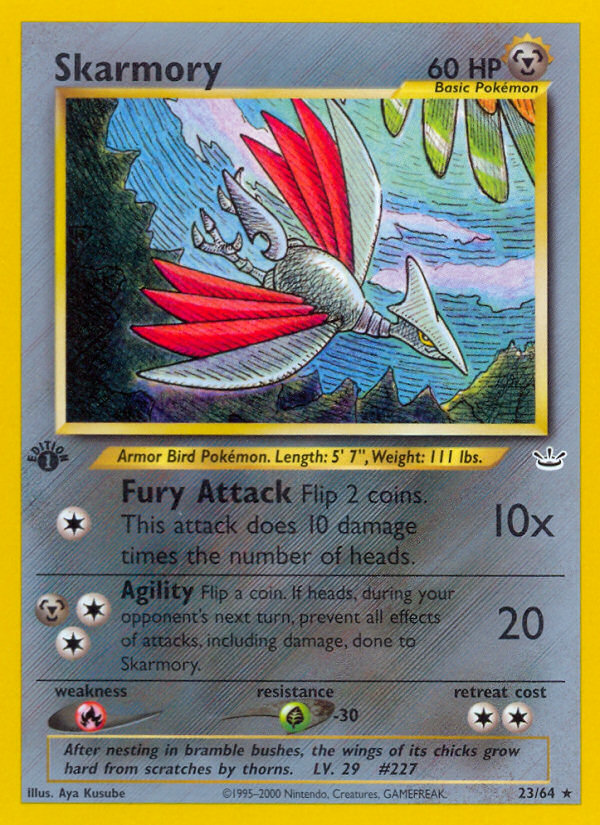 Skarmory (23/64) [Neo Revelation 1st Edition] | Rock City Comics