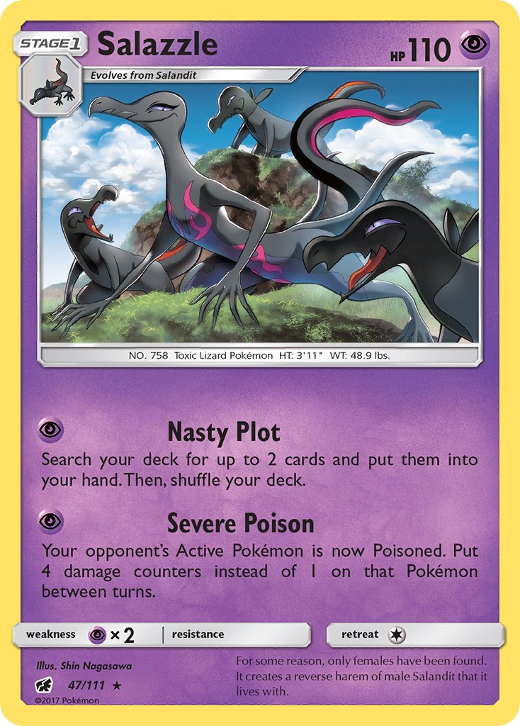 Salazzle (47/111) (Theme Deck Exclusive) [Sun & Moon: Crimson Invasion] | Rock City Comics