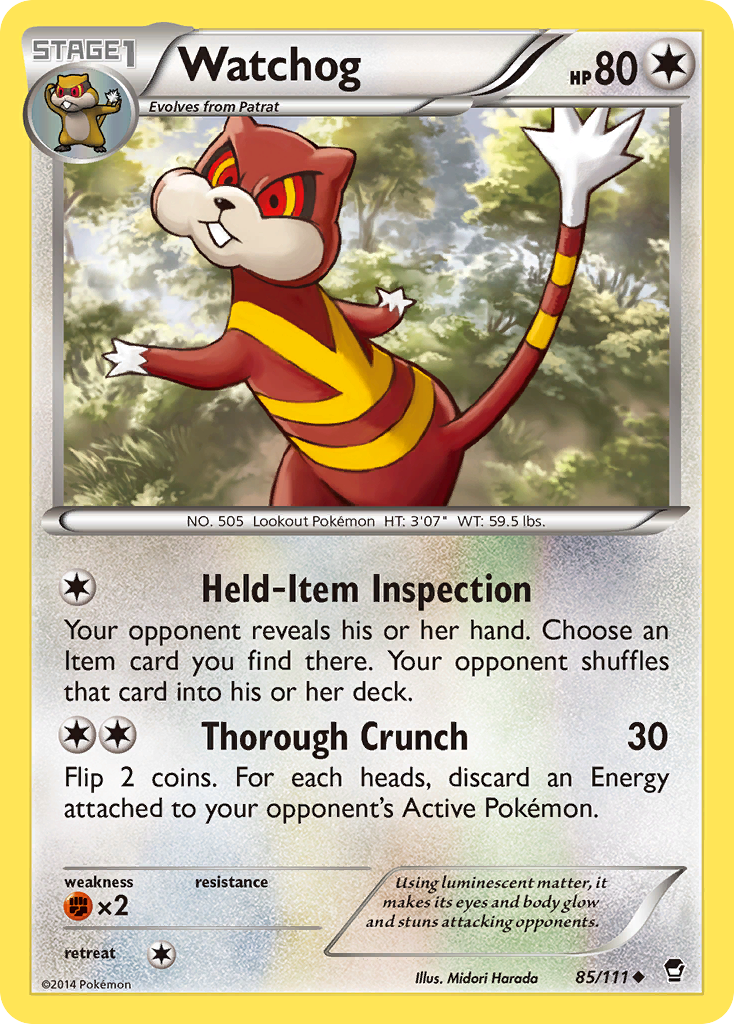 Watchog (85/111) [XY: Furious Fists] | Rock City Comics