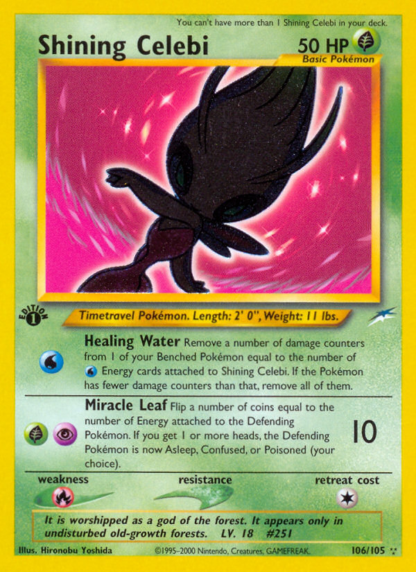 Shining Celebi (106/105) [Neo Destiny 1st Edition] | Rock City Comics