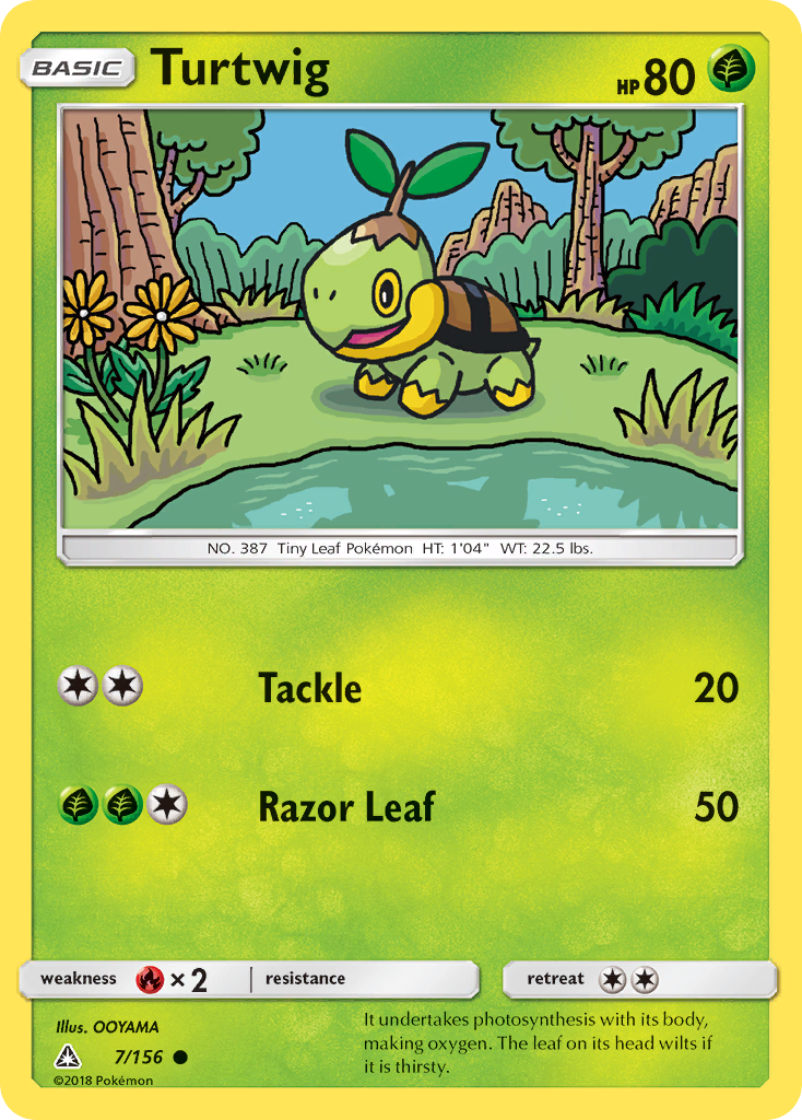 Turtwig (7/156) [Sun & Moon: Ultra Prism] | Rock City Comics