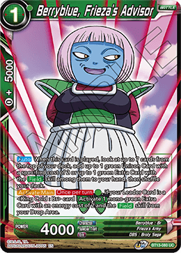 Berryblue, Frieza's Advisor (Uncommon) [BT13-080] | Rock City Comics