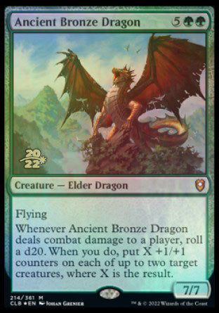 Ancient Bronze Dragon [Commander Legends: Battle for Baldur's Gate Prerelease Promos] | Rock City Comics