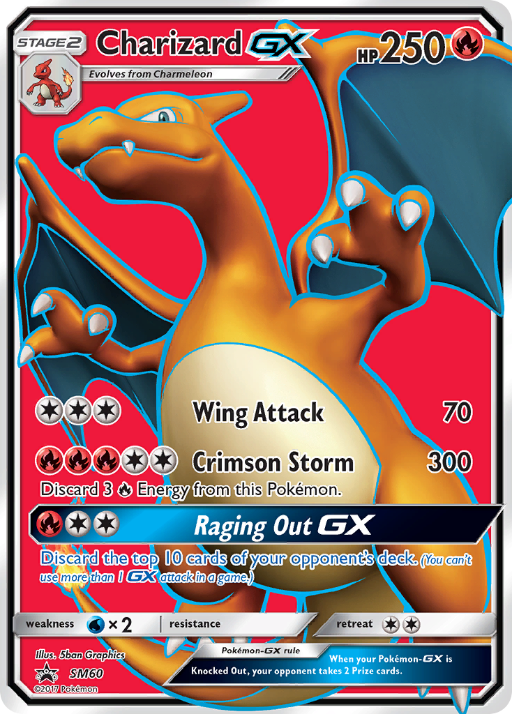 Charizard GX (SM60) [Sun & Moon: Black Star Promos] | Rock City Comics