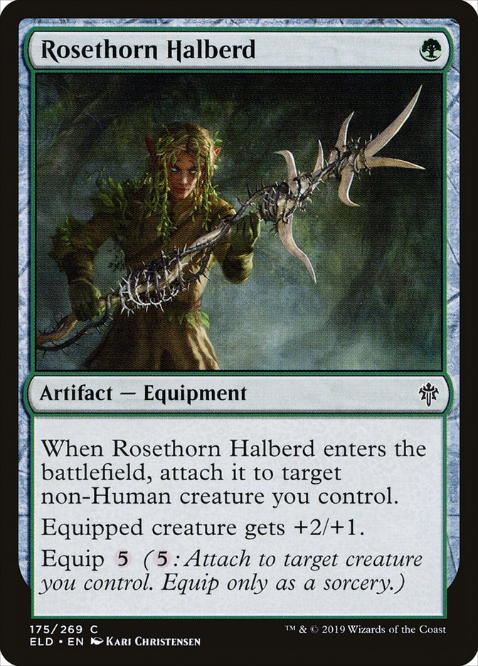 Rosethorn Halberd [Throne of Eldraine] | Rock City Comics