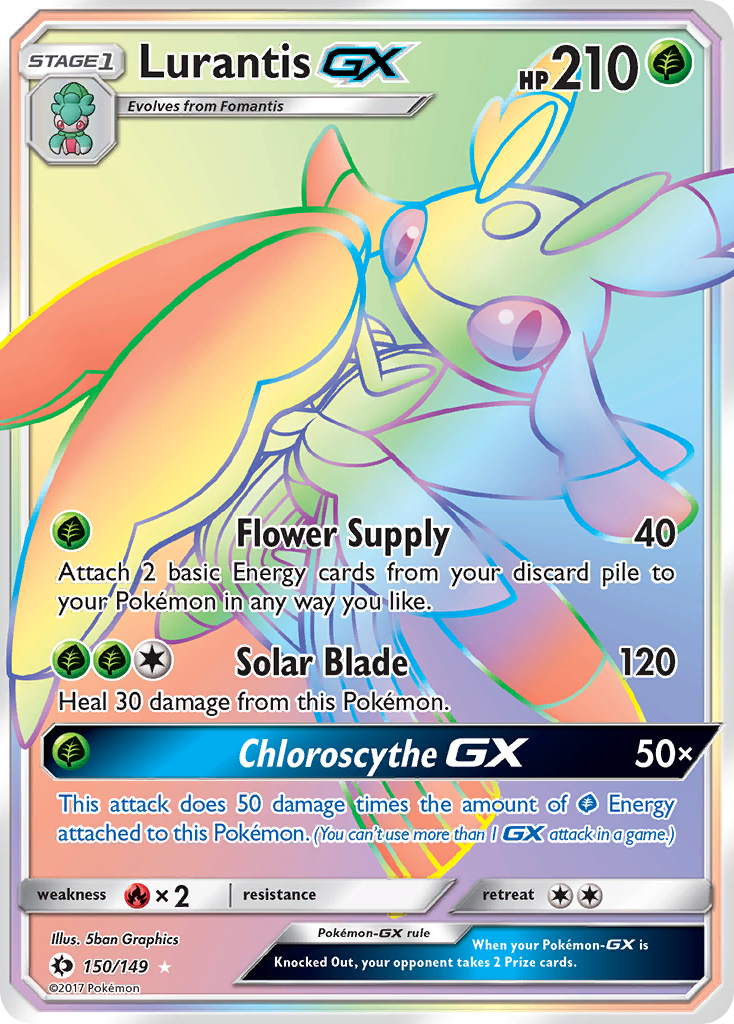 Lurantis GX (150/149) [Sun & Moon: Base Set] | Rock City Comics