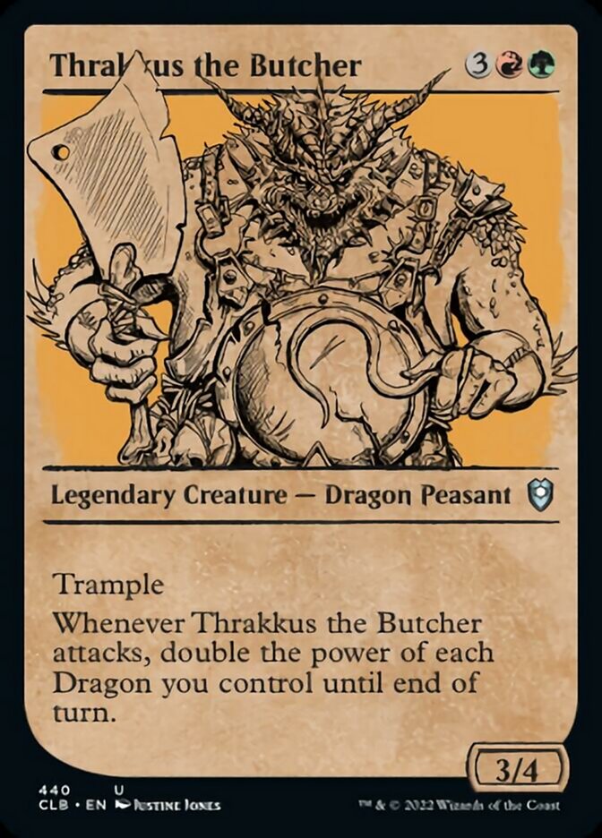 Thrakkus the Butcher (Showcase) [Commander Legends: Battle for Baldur's Gate] | Rock City Comics