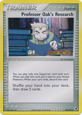 Professor Oak's Research (80/101) (Stamped) [EX: Dragon Frontiers] | Rock City Comics