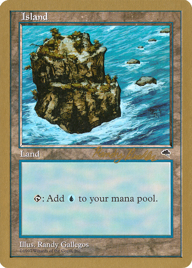 Island (rb335) (Randy Buehler) [World Championship Decks 1998] | Rock City Comics