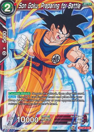 Son Goku, Preparing for Battle [EX07-01] | Rock City Comics