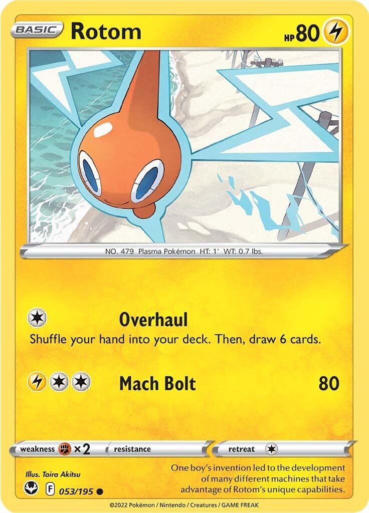 Rotom (053/195) [Sword & Shield: Silver Tempest] | Rock City Comics