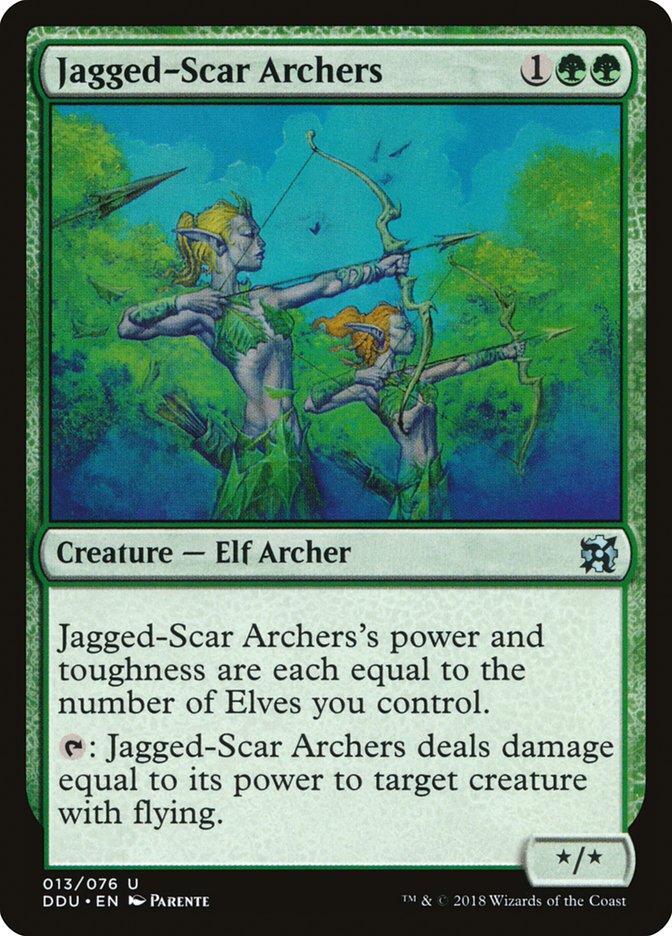 Jagged-Scar Archers [Duel Decks: Elves vs. Inventors] | Rock City Comics