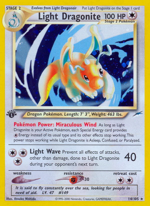 Light Dragonite (14/105) [Neo Destiny 1st Edition] | Rock City Comics