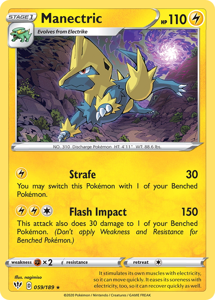 Manectric (059/189) [Sword & Shield: Darkness Ablaze] | Rock City Comics