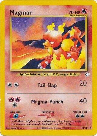 Magmar (40/111) [Neo Genesis Unlimited] | Rock City Comics