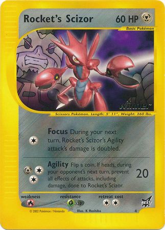 Rocket's Scizor (4) (Winner) [Best of Promos] | Rock City Comics