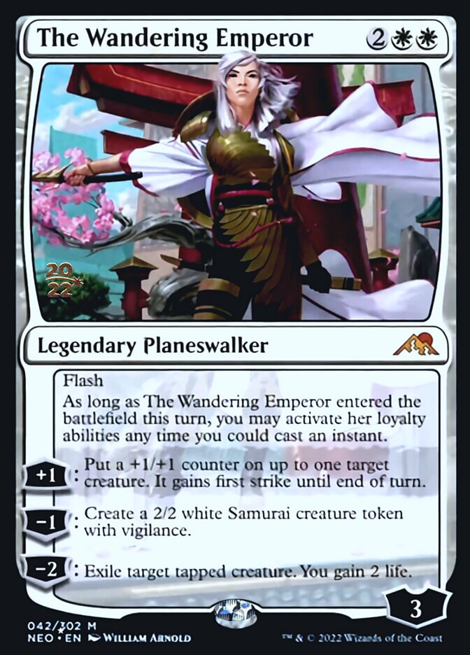 The Wandering Emperor [Kamigawa: Neon Dynasty Prerelease Promos] | Rock City Comics