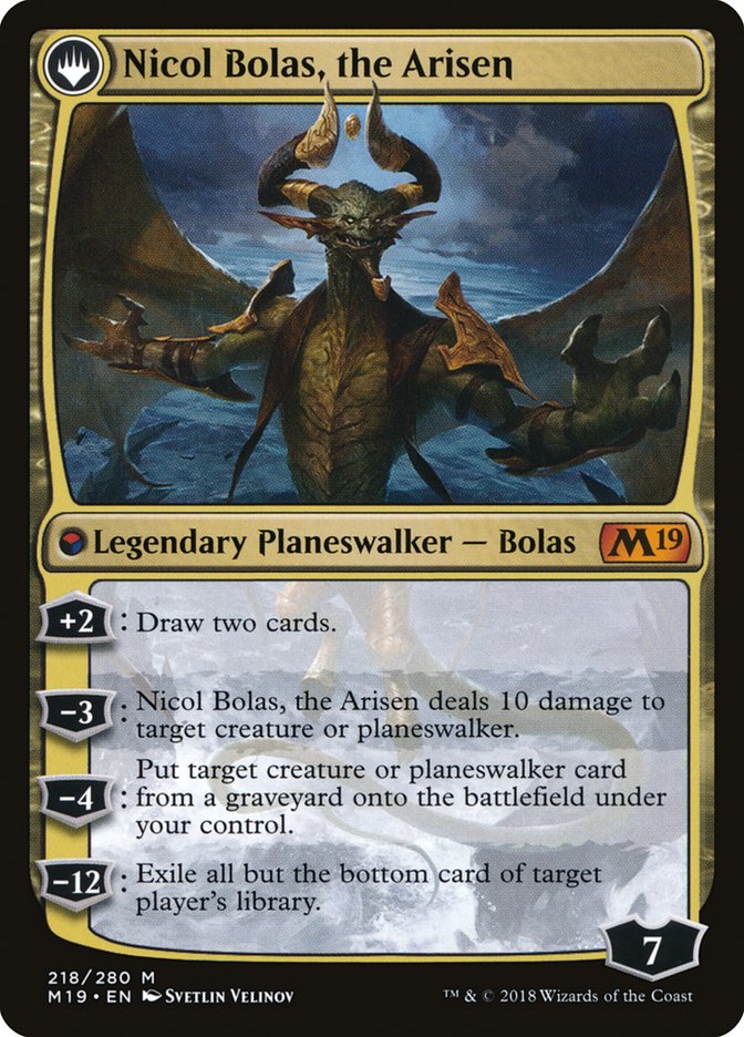 Nicol Bolas, the Ravager // Nicol Bolas, the Arisen [Core Set 2019] | Rock City Comics