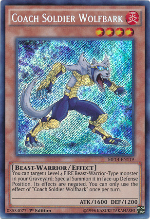 Coach Soldier Wolfbark [MP14-EN119] Secret Rare | Rock City Comics