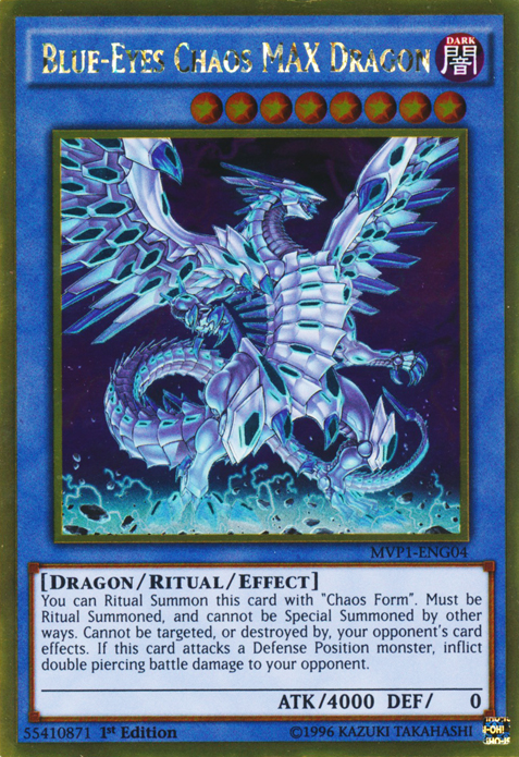 Blue-Eyes Chaos MAX Dragon [MVP1-ENG04] Gold Rare | Rock City Comics