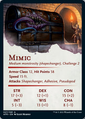 Mimic Art Card [Dungeons & Dragons: Adventures in the Forgotten Realms Art Series] | Rock City Comics