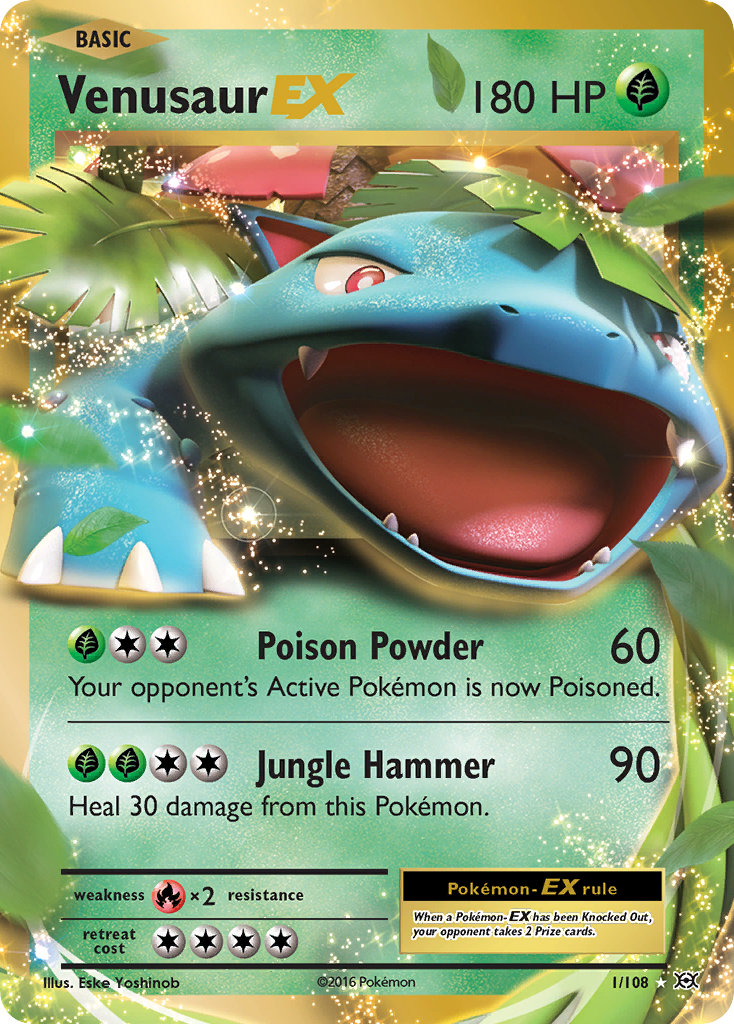 Venusaur EX (1/108) [XY: Evolutions] | Rock City Comics