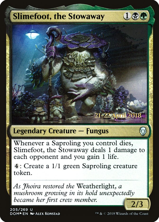 Slimefoot, the Stowaway  [Dominaria Prerelease Promos] | Rock City Comics