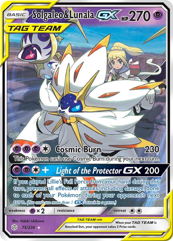 Solgaleo & Lunala GX (75/236) [Sun & Moon: Cosmic Eclipse] | Rock City Comics