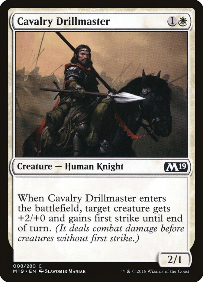 Cavalry Drillmaster [Core Set 2019] | Rock City Comics