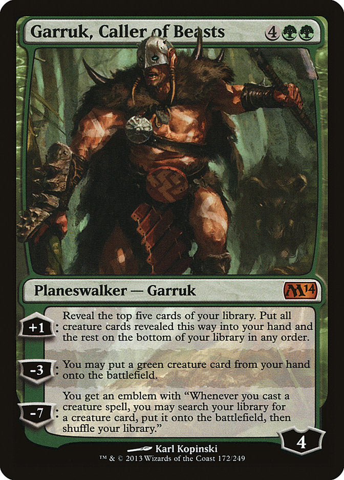 Garruk, Caller of Beasts [Magic 2014] | Rock City Comics