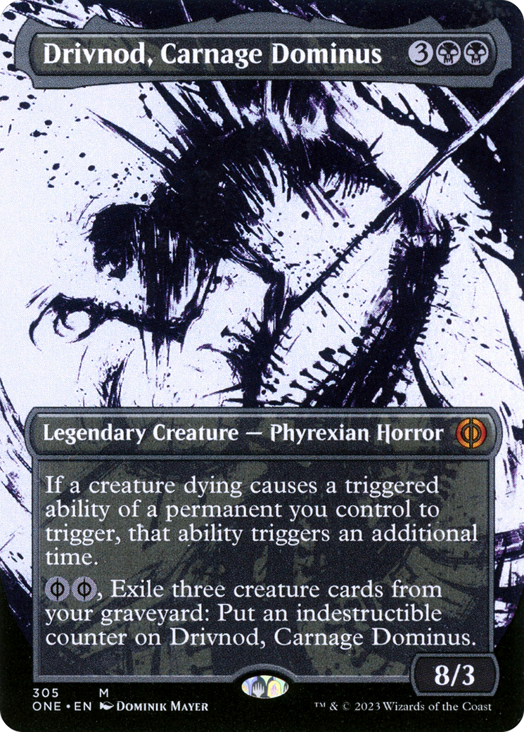 Drivnod, Carnage Dominus (Borderless Ichor) [Phyrexia: All Will Be One] | Rock City Comics