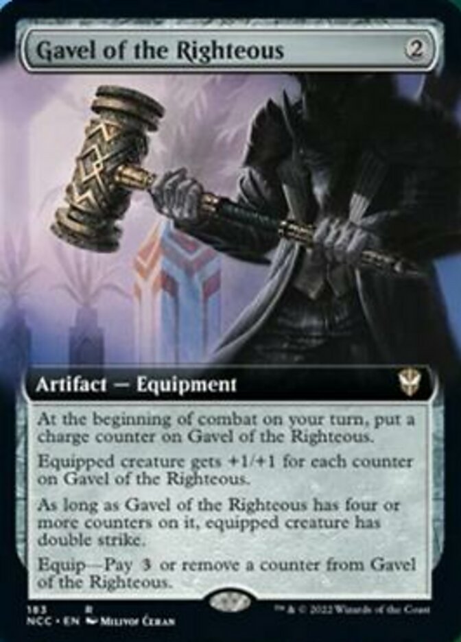 Gavel of the Righteous (Extended Art) [Streets of New Capenna Commander] | Rock City Comics