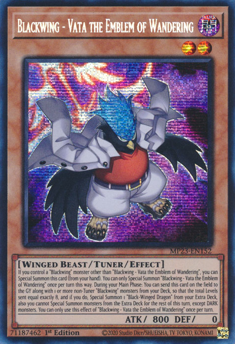 Blackwing - Vata the Emblem of Wandering [MP23-EN152] Prismatic Secret Rare | Rock City Comics