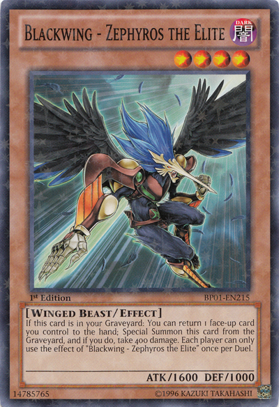 Blackwing - Zephyros the Elite [BP01-EN215] Starfoil Rare | Rock City Comics