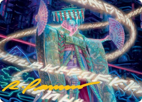 Satsuki, the Living Lore Art Card (Gold-Stamped Signature) [Kamigawa: Neon Dynasty Art Series] | Rock City Comics