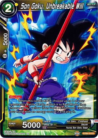 Son Goku, Unbreakable Will [EX06-23] | Rock City Comics