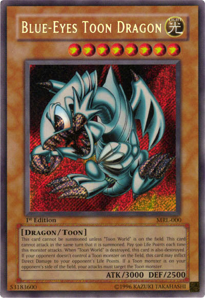 Blue-Eyes Toon Dragon [MRL-000] Secret Rare | Rock City Comics