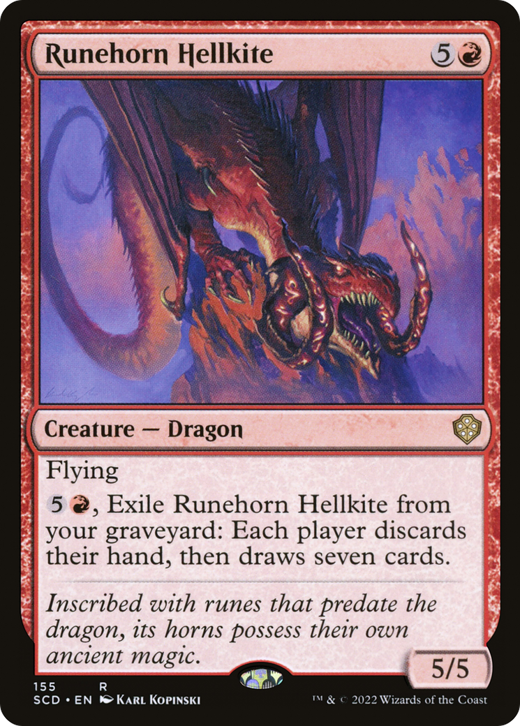 Runehorn Hellkite [Starter Commander Decks] | Rock City Comics