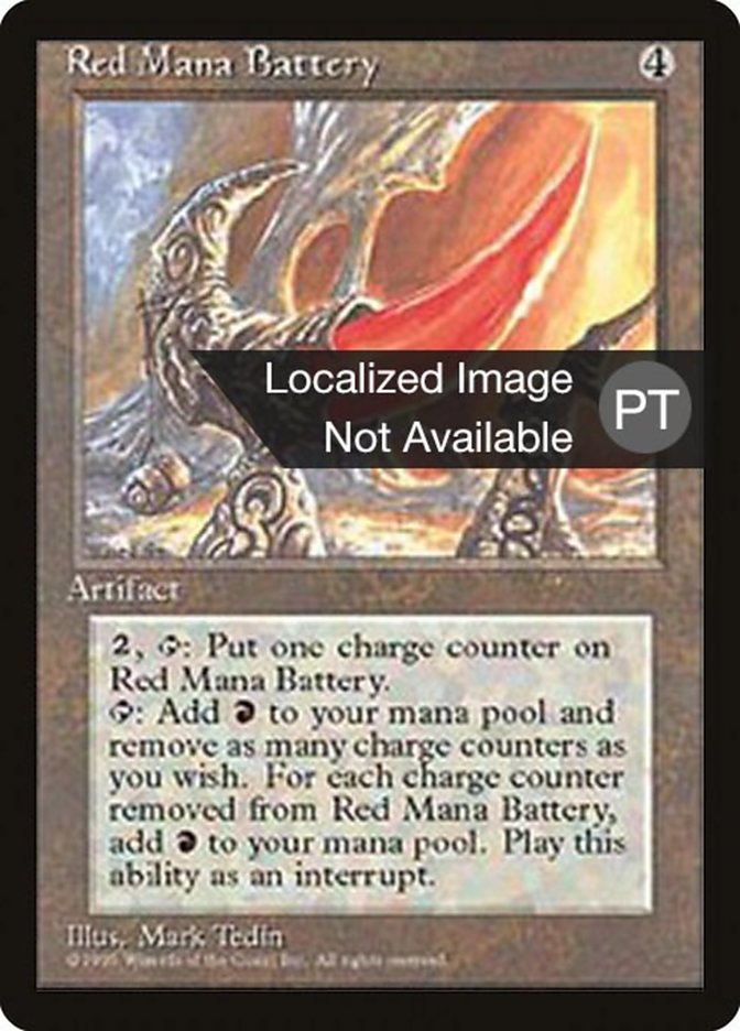 Red Mana Battery [Fourth Edition (Foreign Black Border)] | Rock City Comics